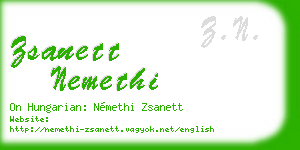 zsanett nemethi business card